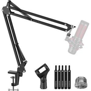 Microphone Arm, Upgraded Mic Arm Microphone Stand Boom Suspension Stand